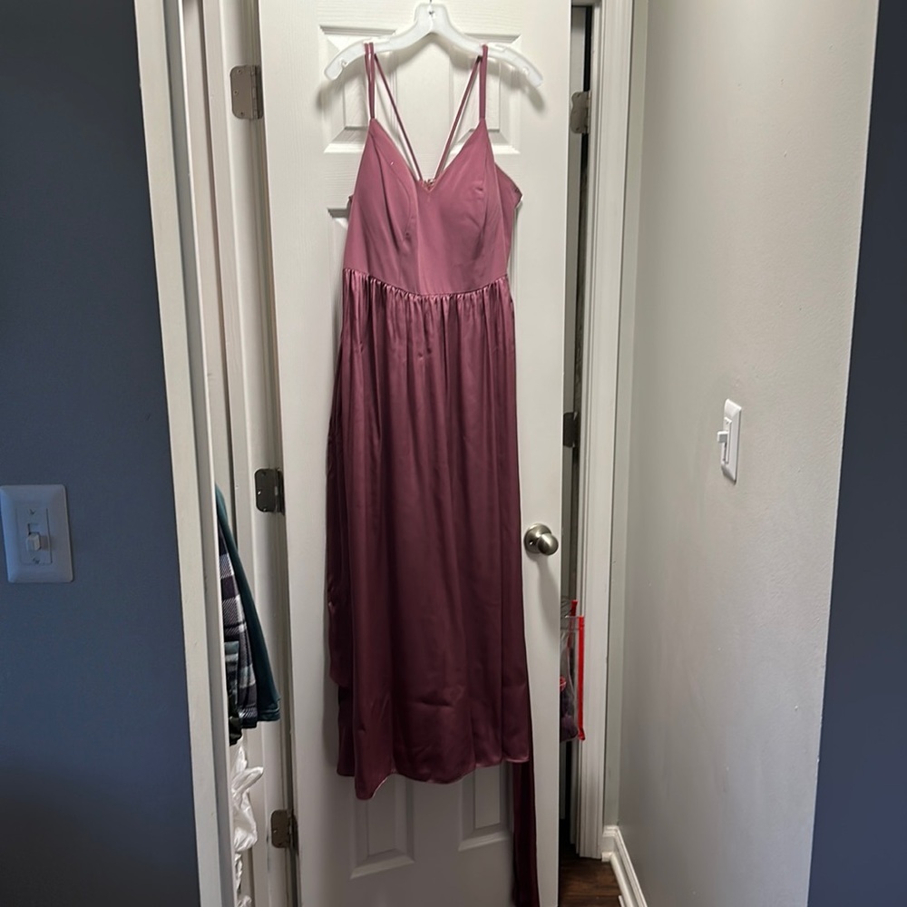 Women’s maroon dress